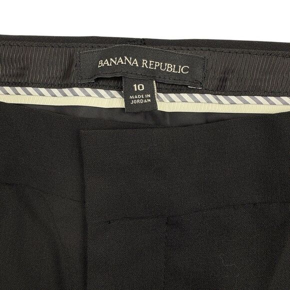 Banana Republic Logan Wool Dress Trousers Pants Modern Office Chic Stretch 10 - Picture 4 of 16